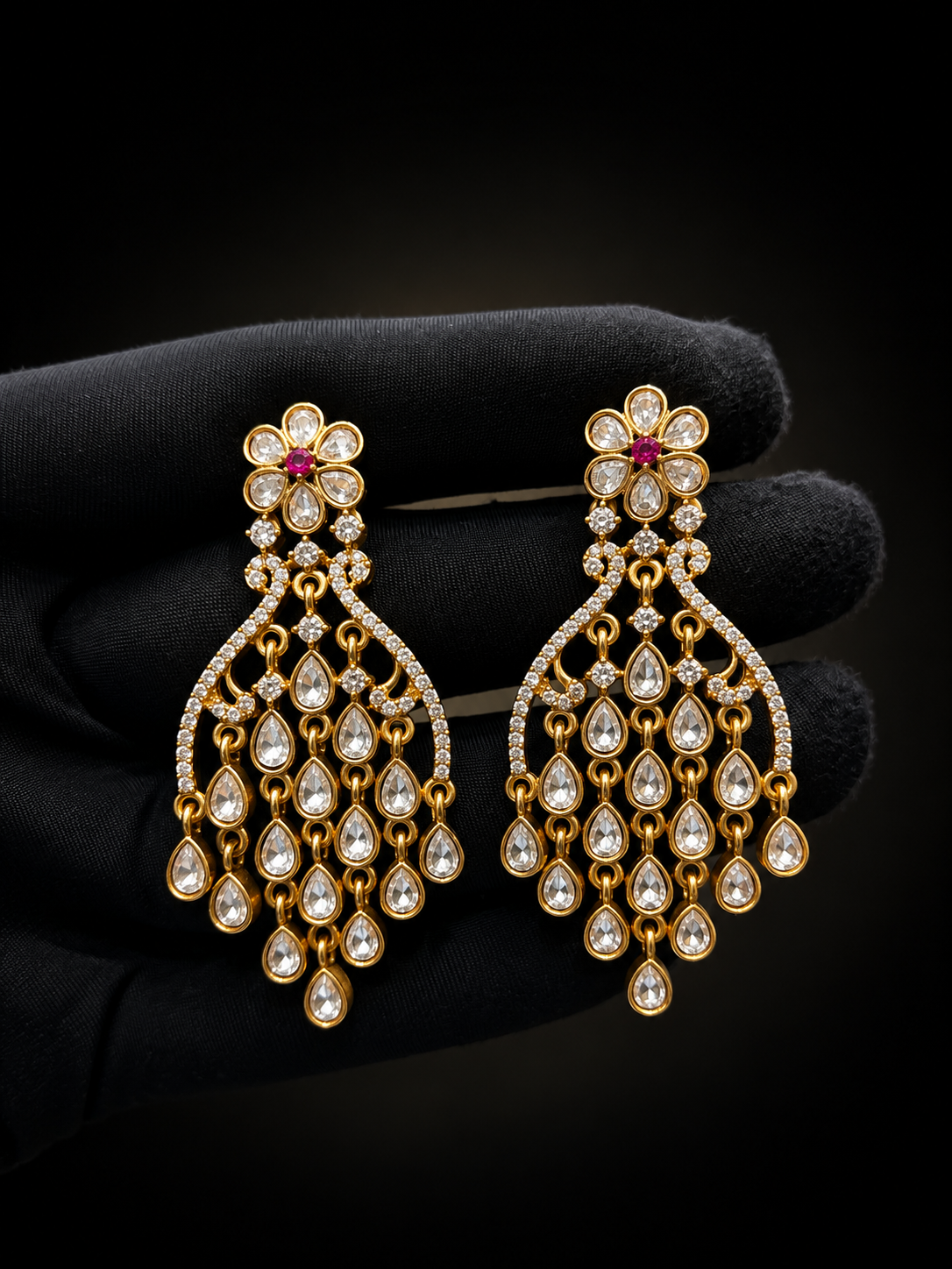 Mossonite earring
