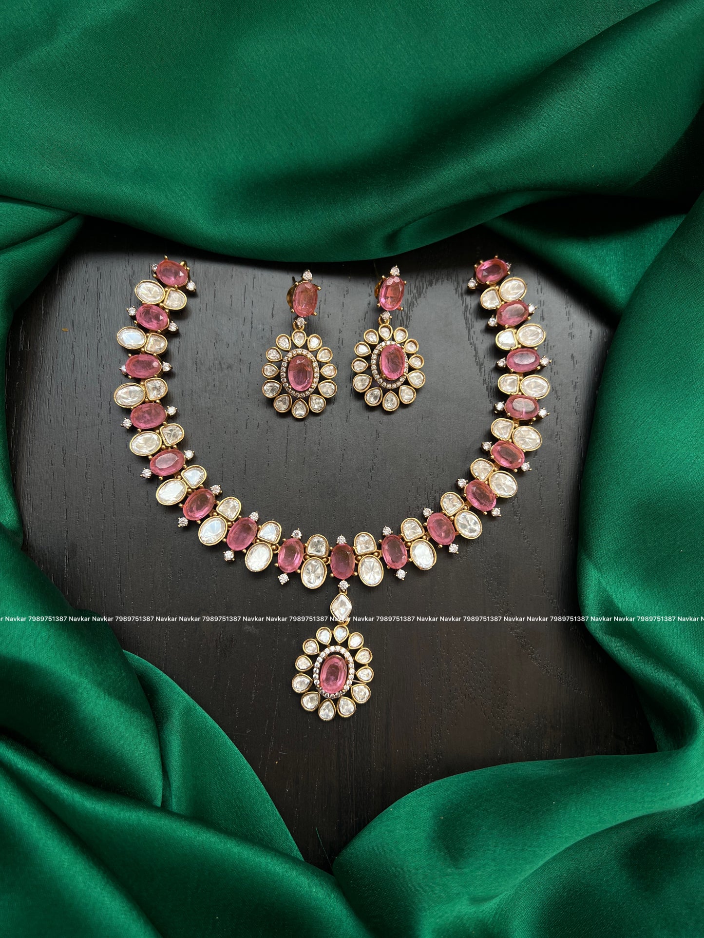 Mossonite necklace