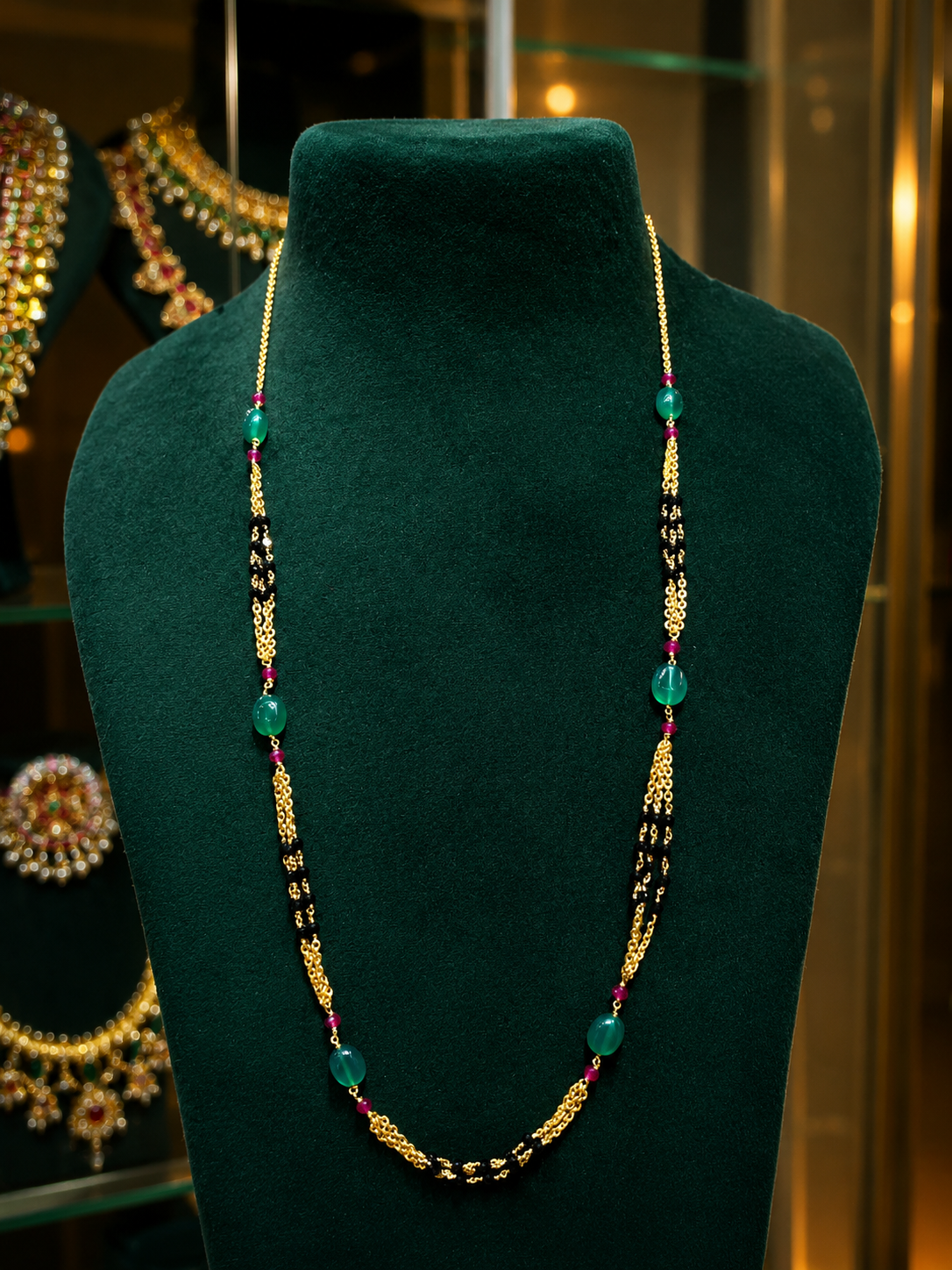 Black beads