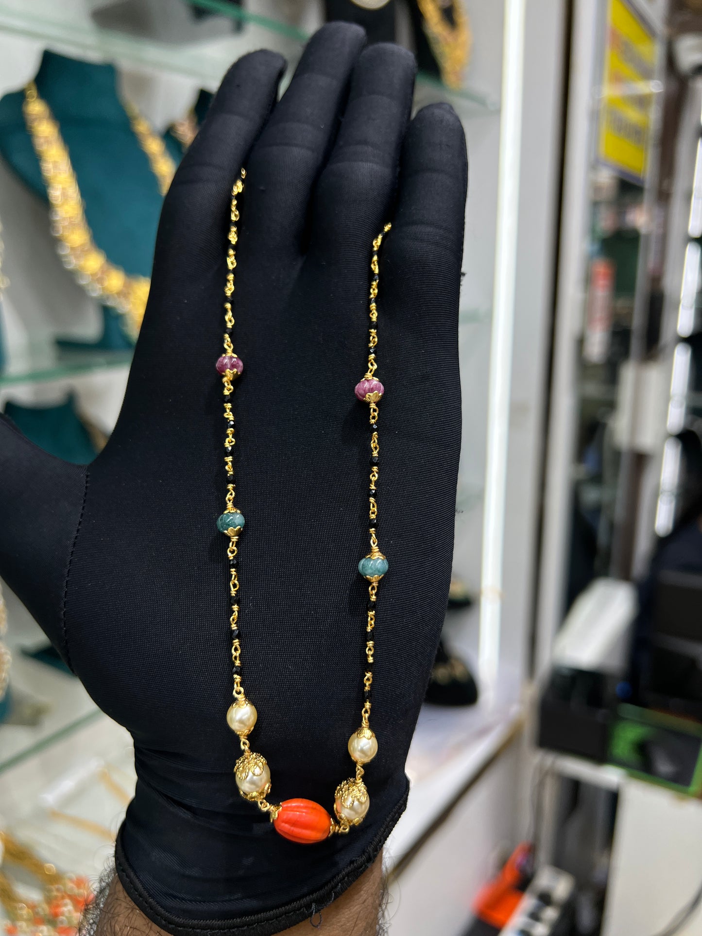 Black beads