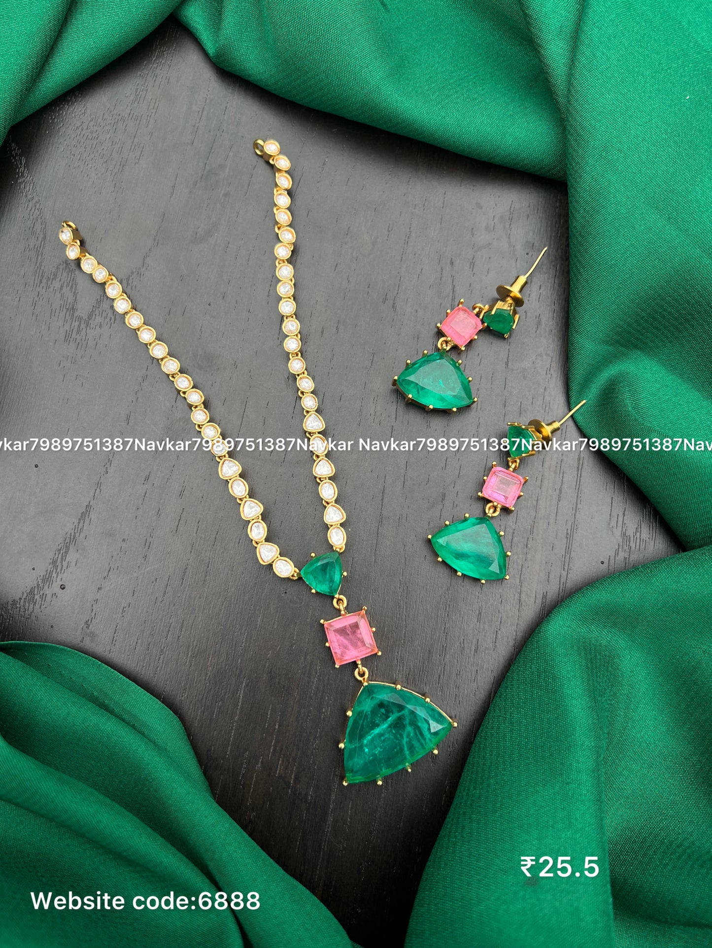 Mossonite necklace