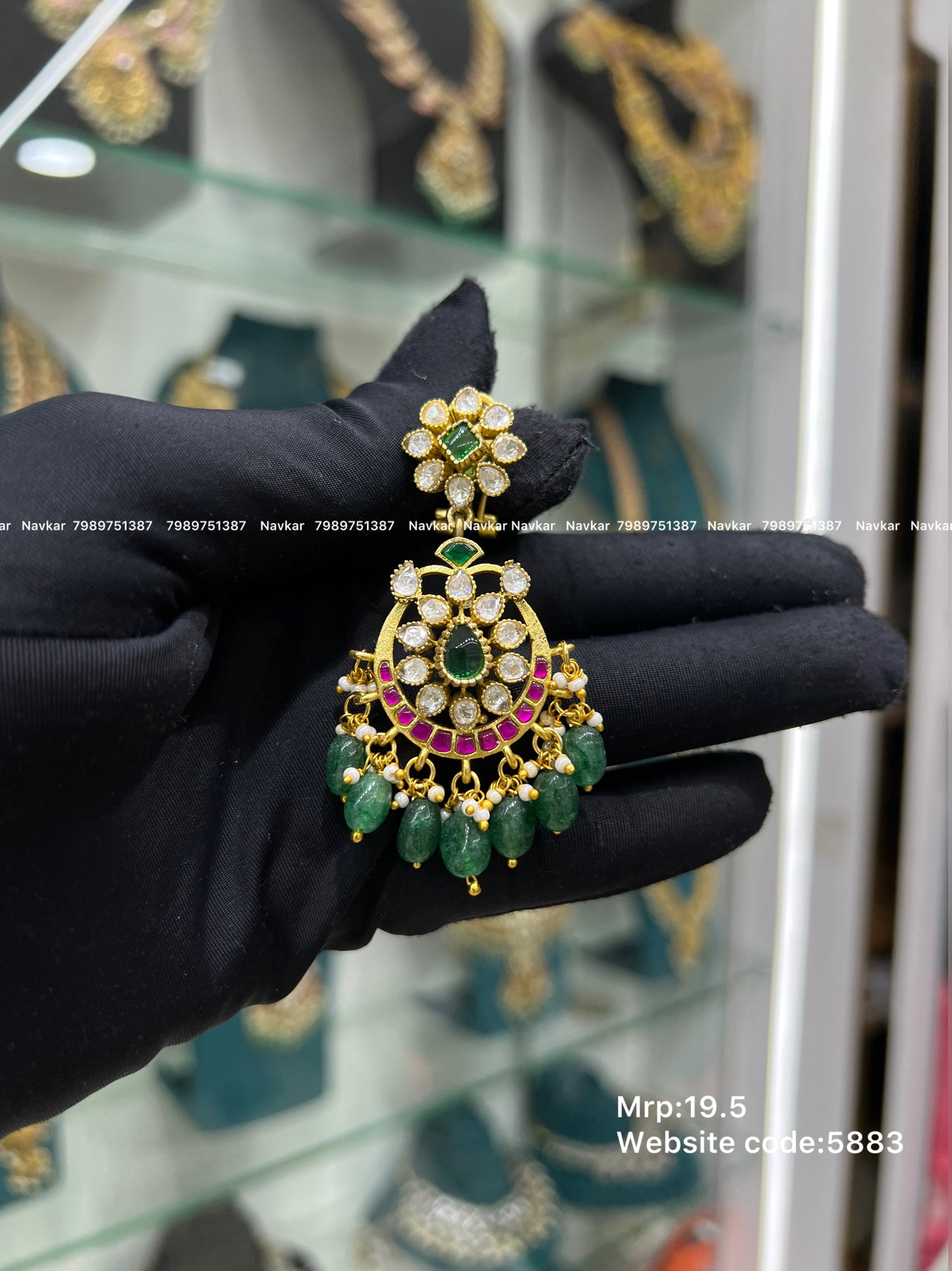 Kundan earring