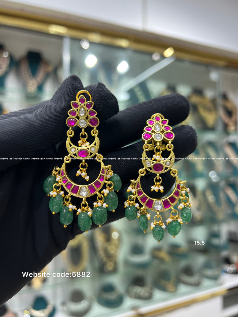 Kundan earrings