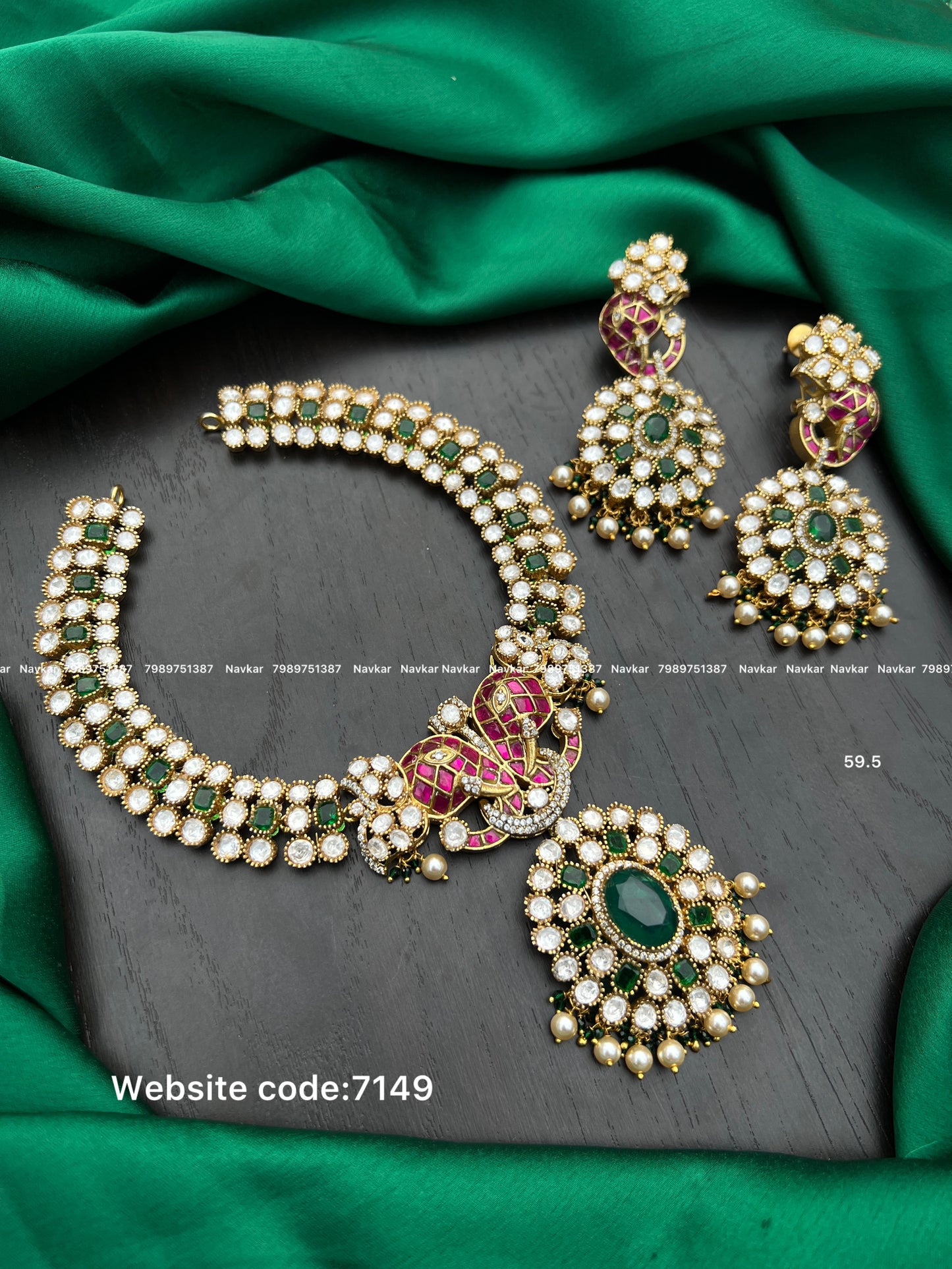 Mossonite necklace