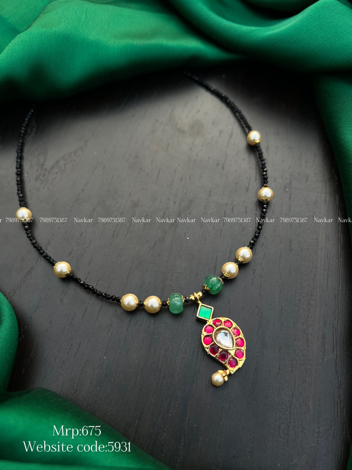 Black beads