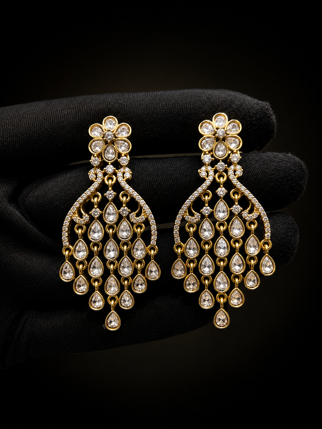 Mossonite earring