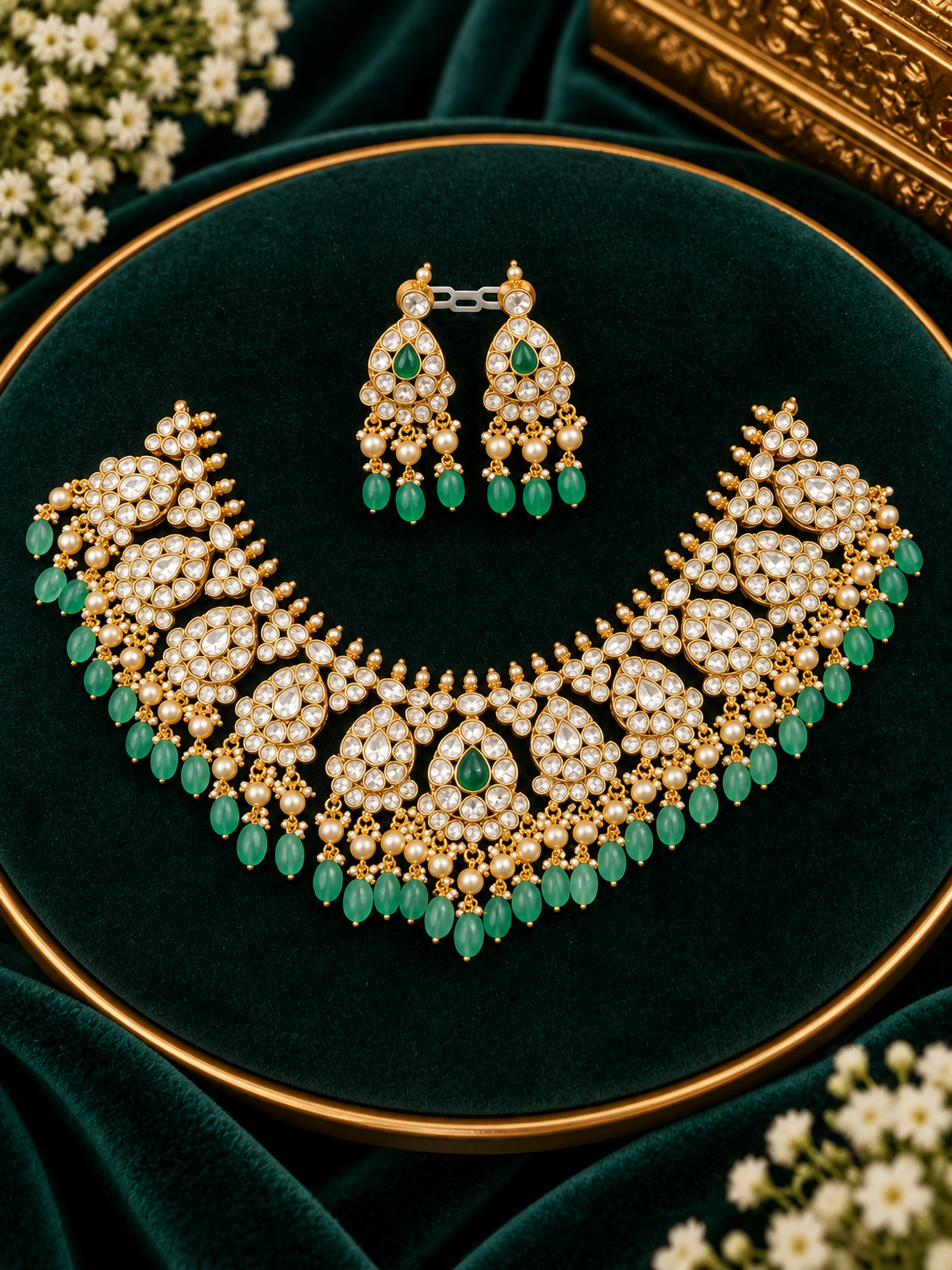 Mossonite necklace