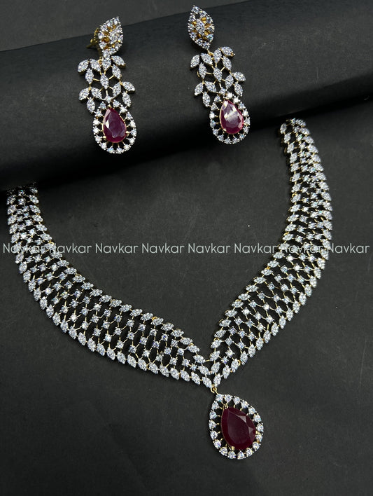 Gj necklace and earrings