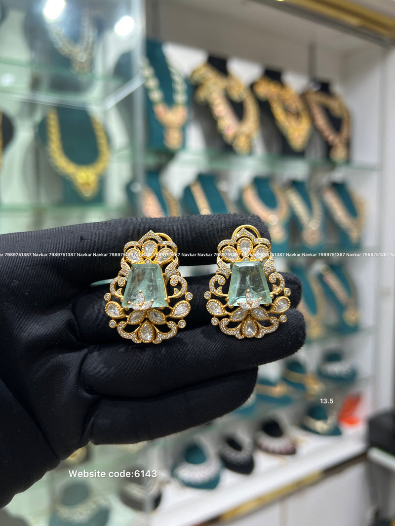 Real polki earrings