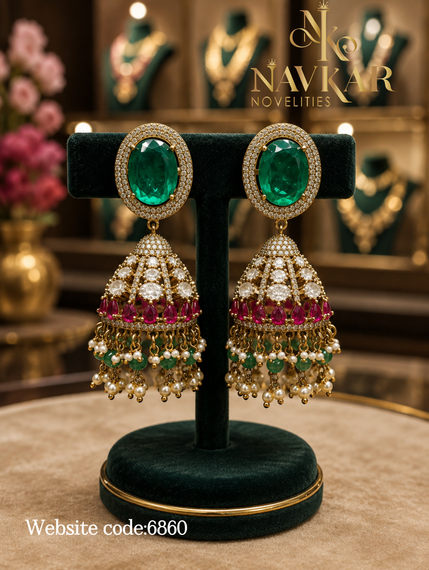 Mossonite earrings