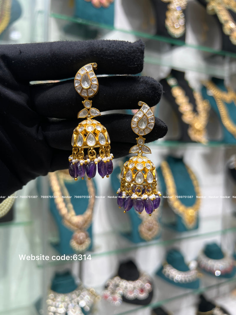 Mossonite earrings