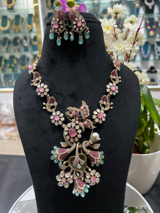 Mossonite necklace