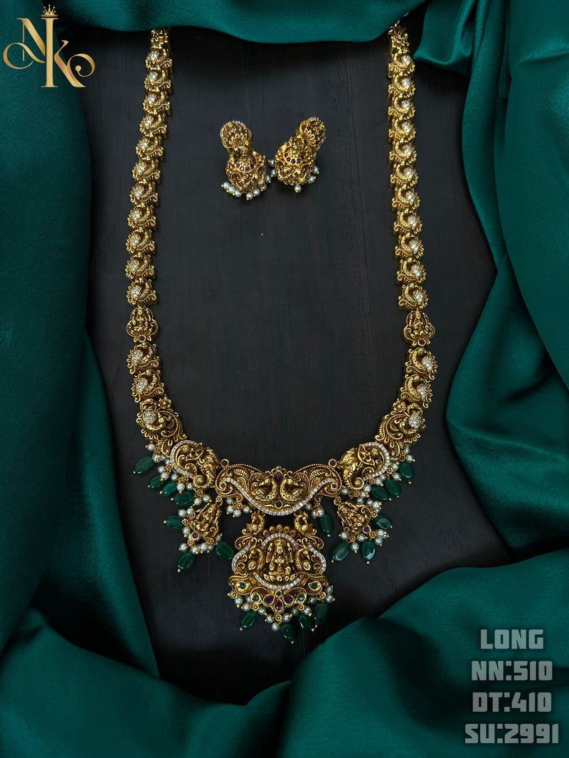 Nagshi long haram and earrings