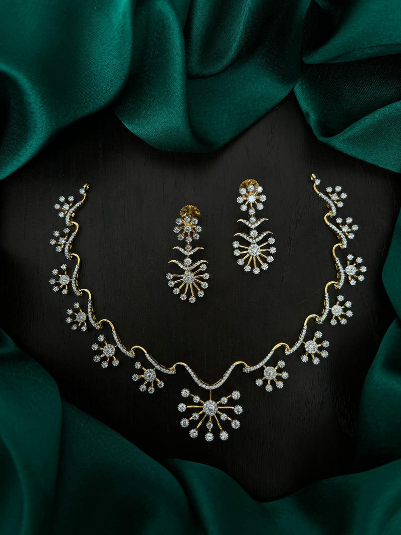 Necklace and earrings