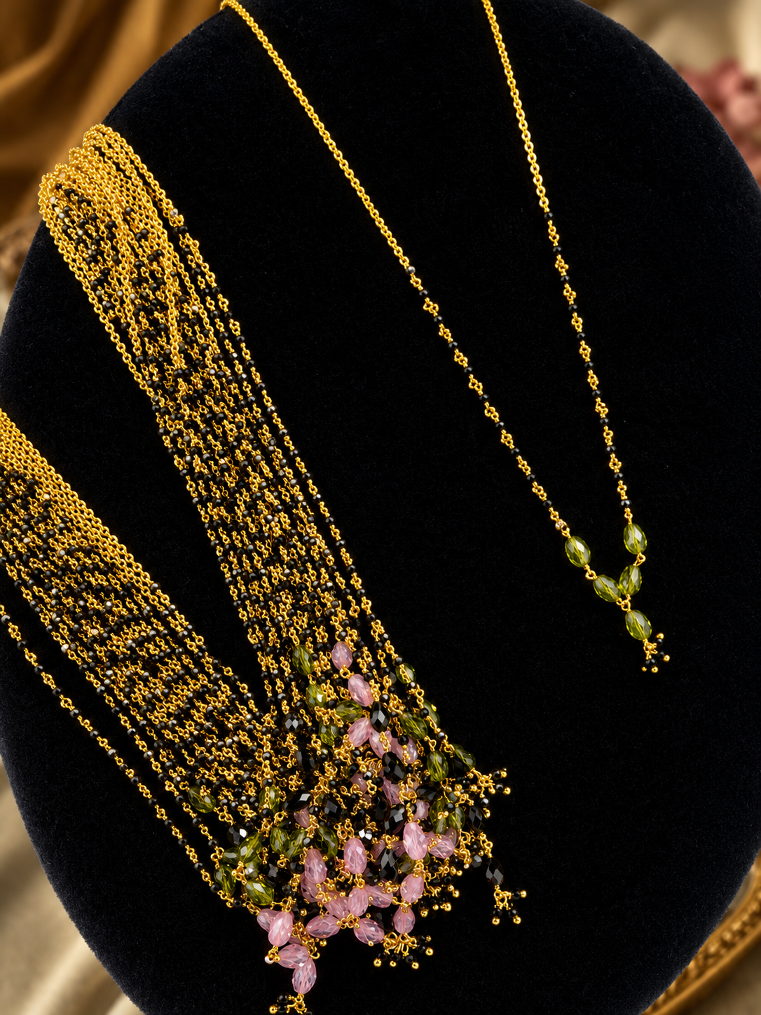 Black beads