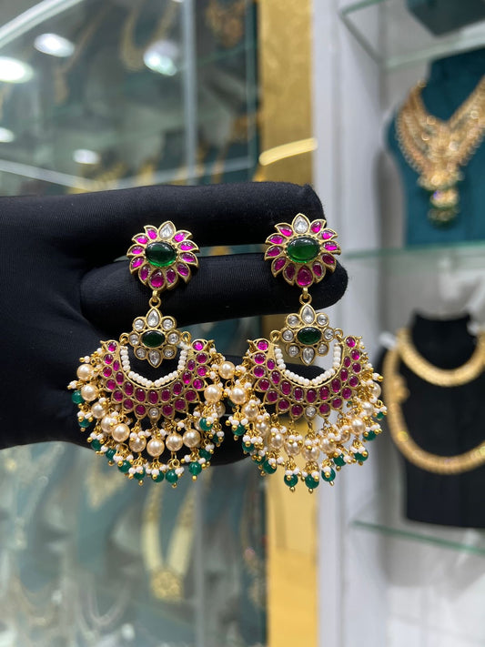 Kundan earrings