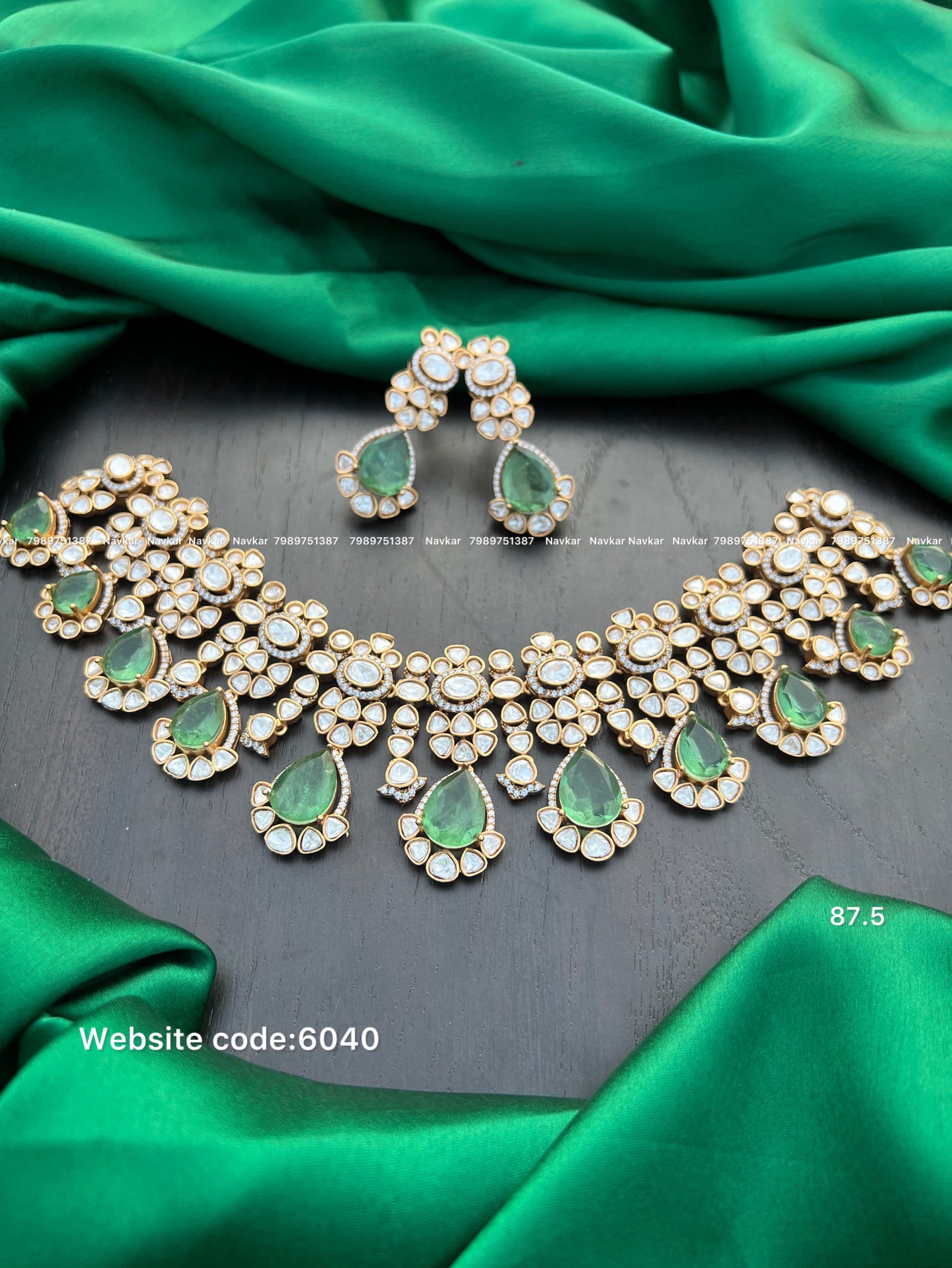 Mossonite necklace