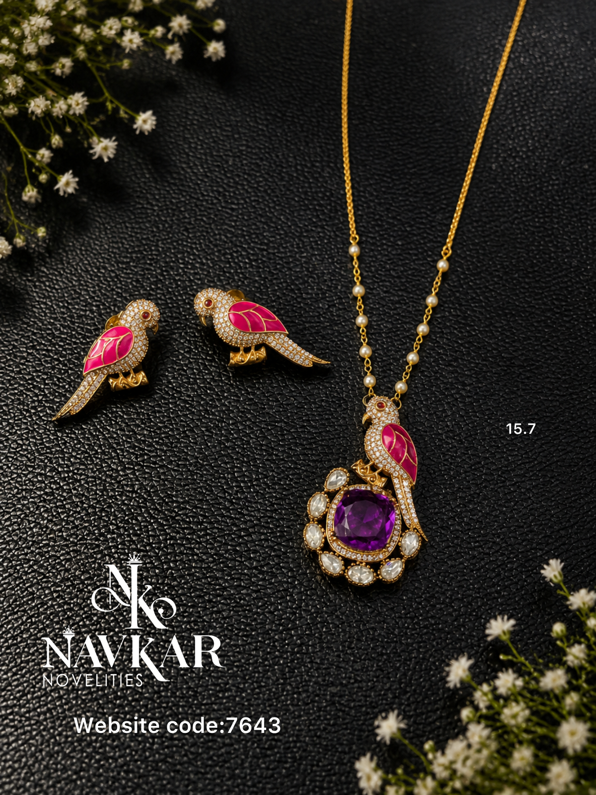 Kundan pendant set