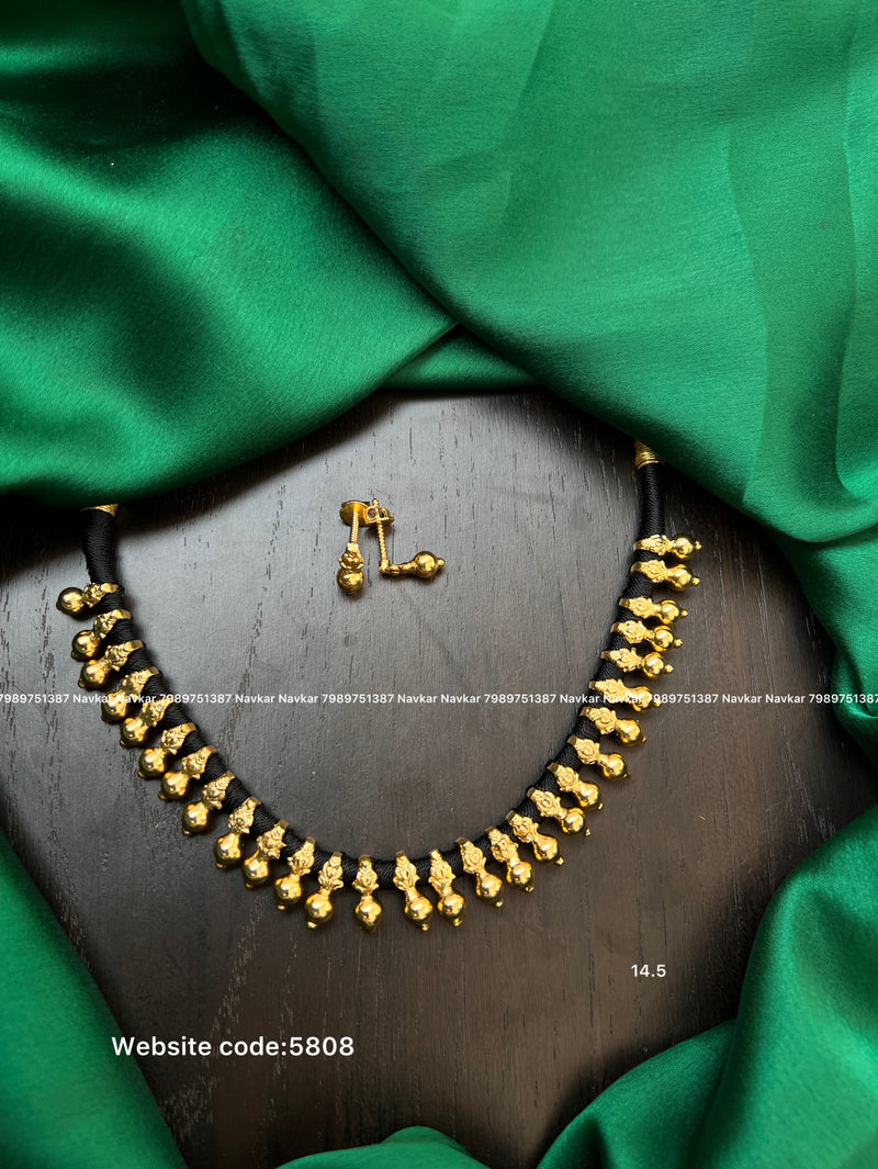 Black beads