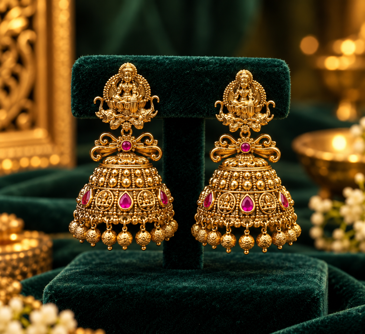 Kundan Nagshi earring