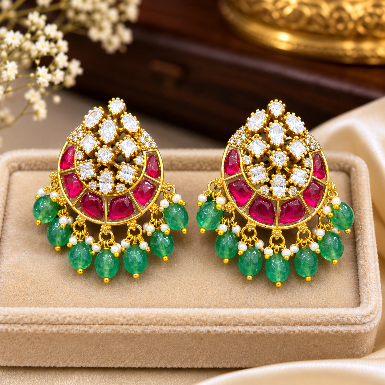 Kundan earring