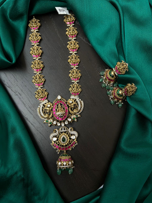 Jadaukundan mossonite necklace
