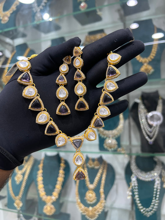 Mossonite necklace