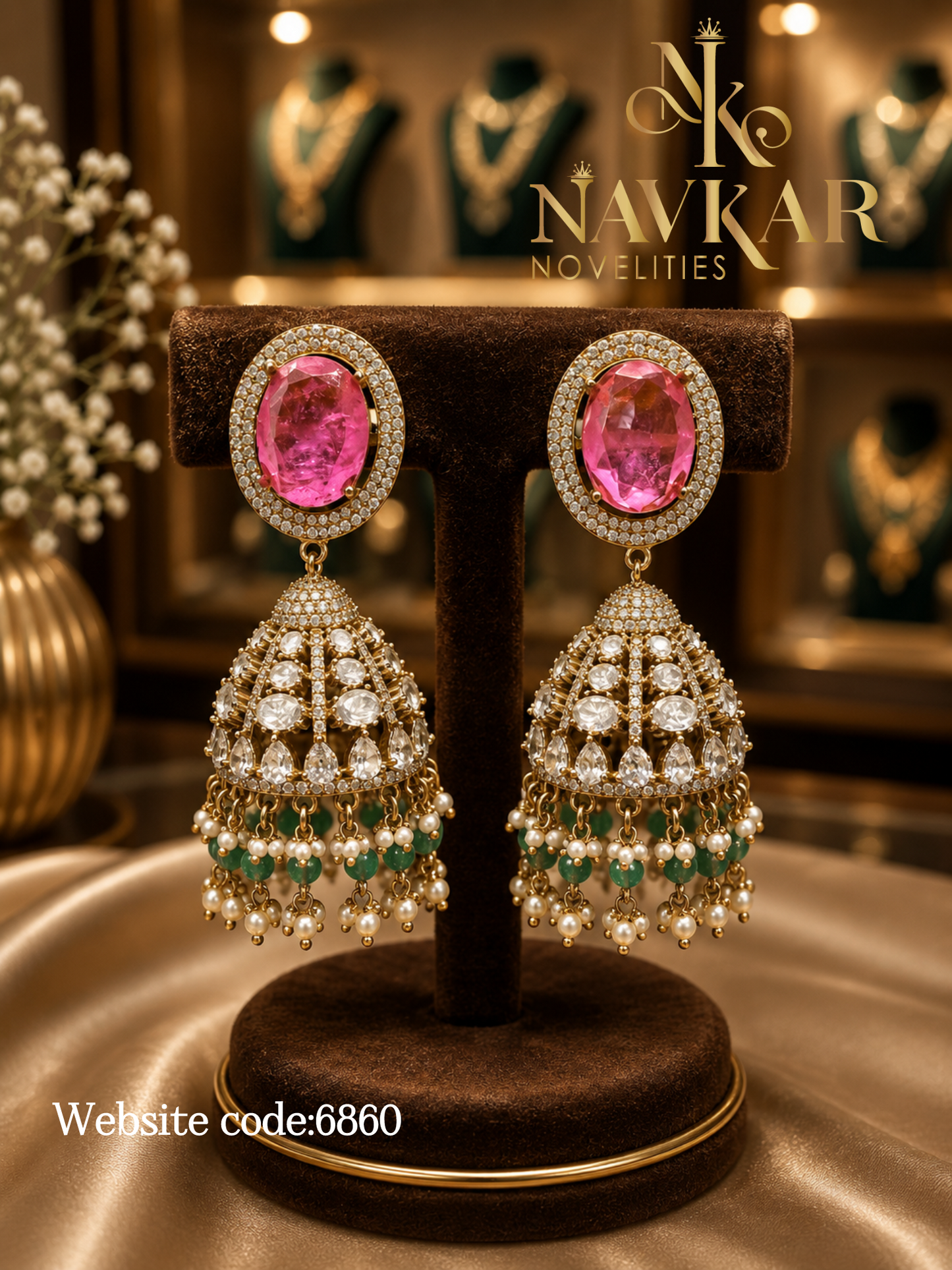 Mossonite earrings