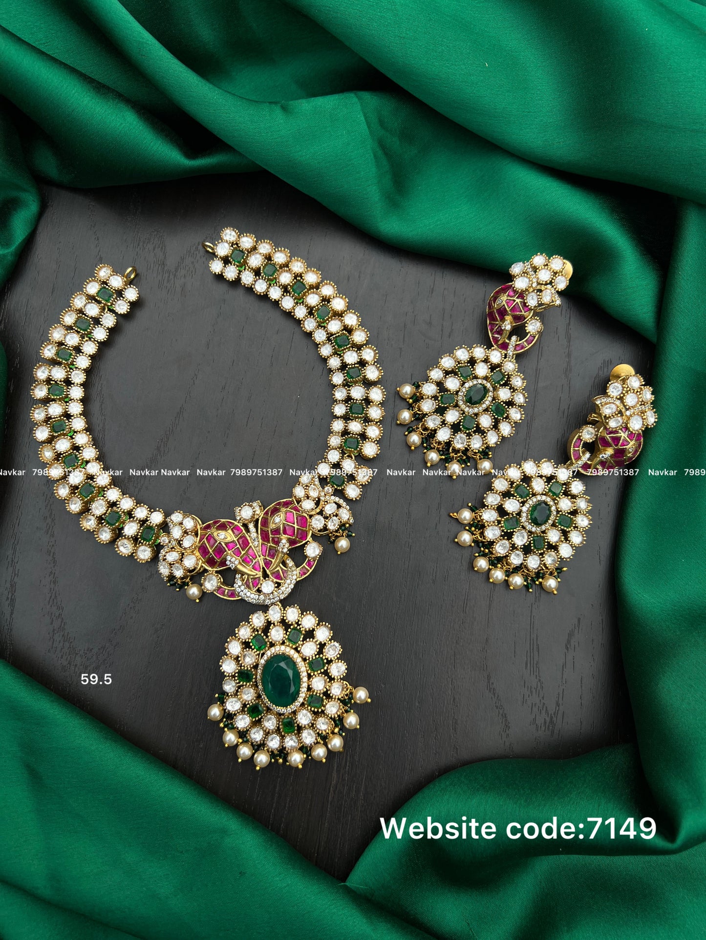 Mossonite necklace