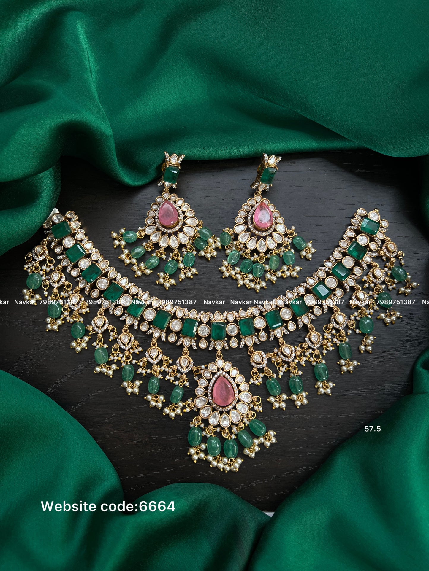 Mossonite necklace