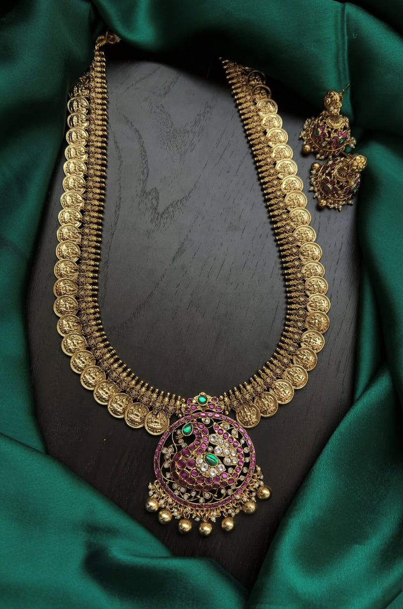 Kundan kasula necklace