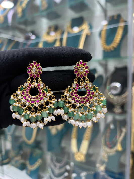 Kundan earrings