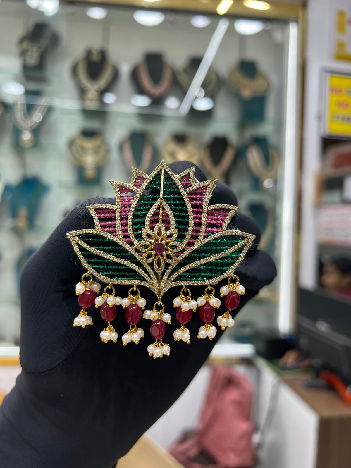 CZ Locket with Earrings