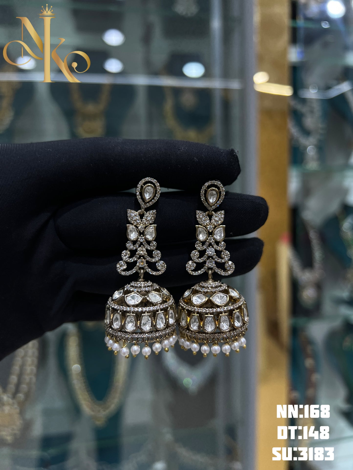 Mossonite earrings