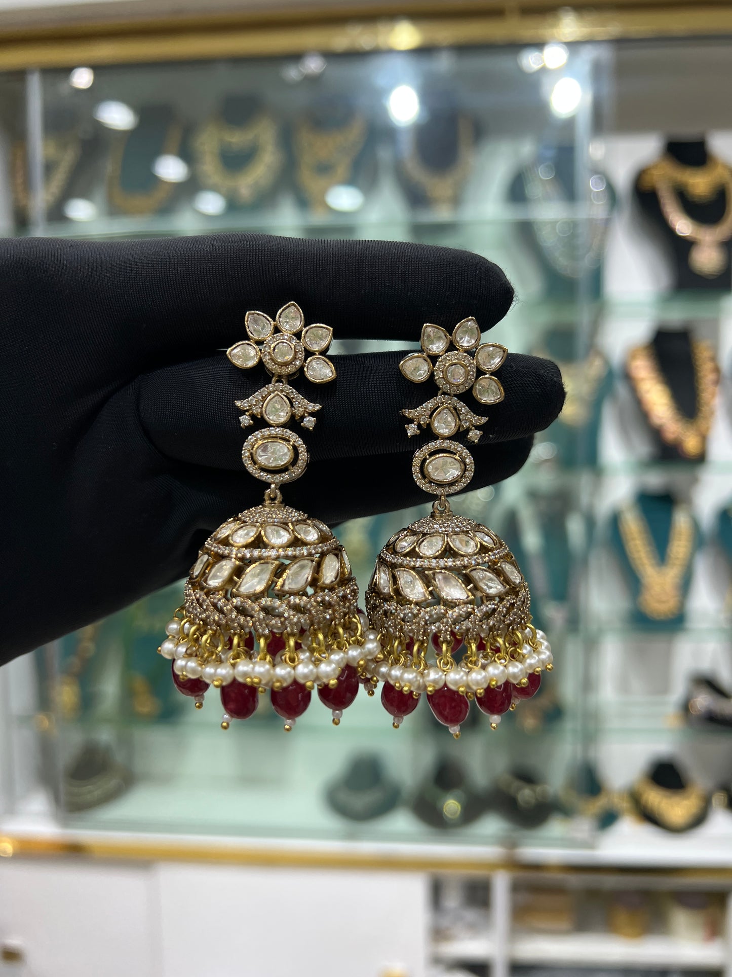 Mossonite earrings