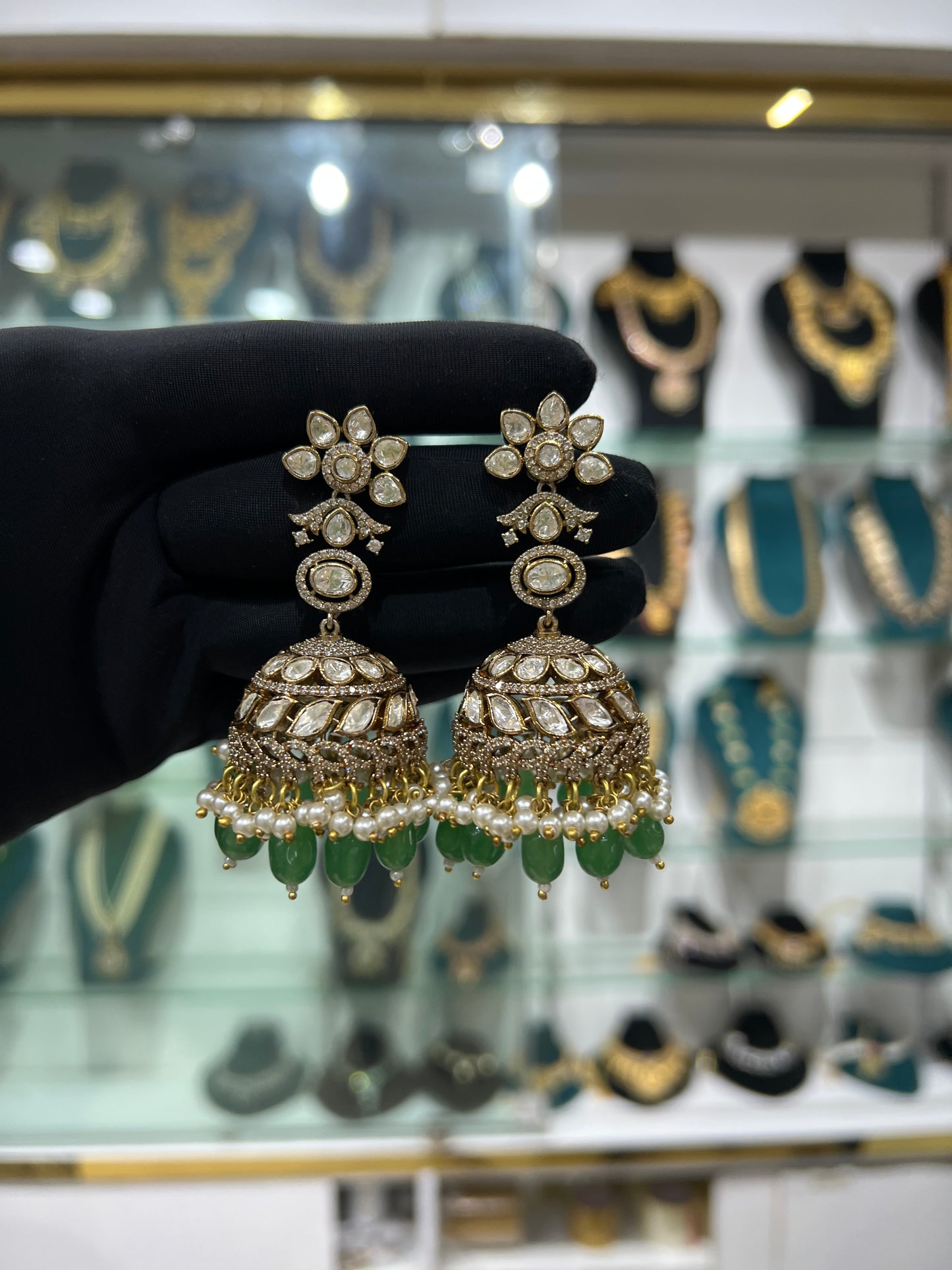 Mossonite earrings