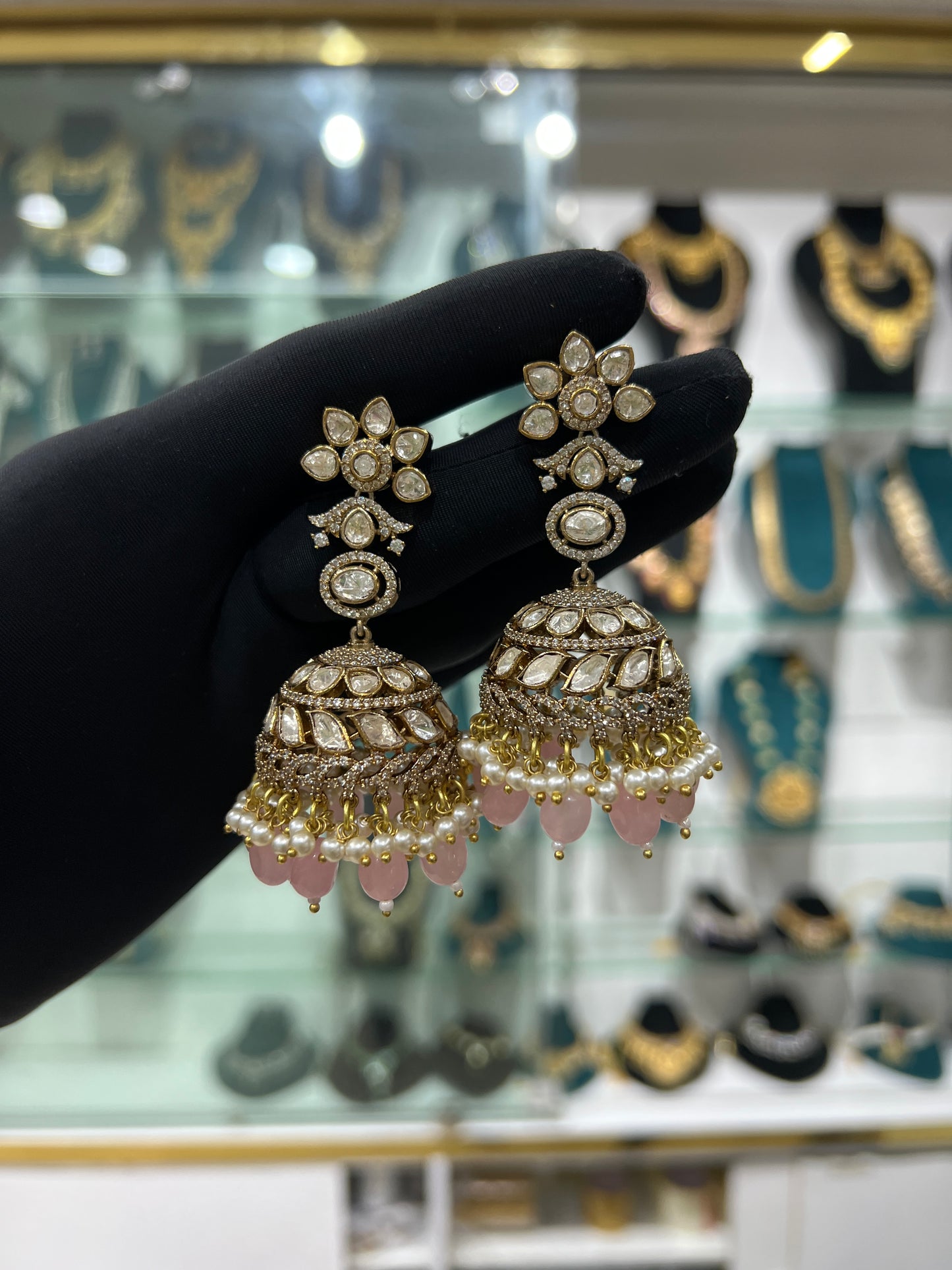 Mossonite earrings