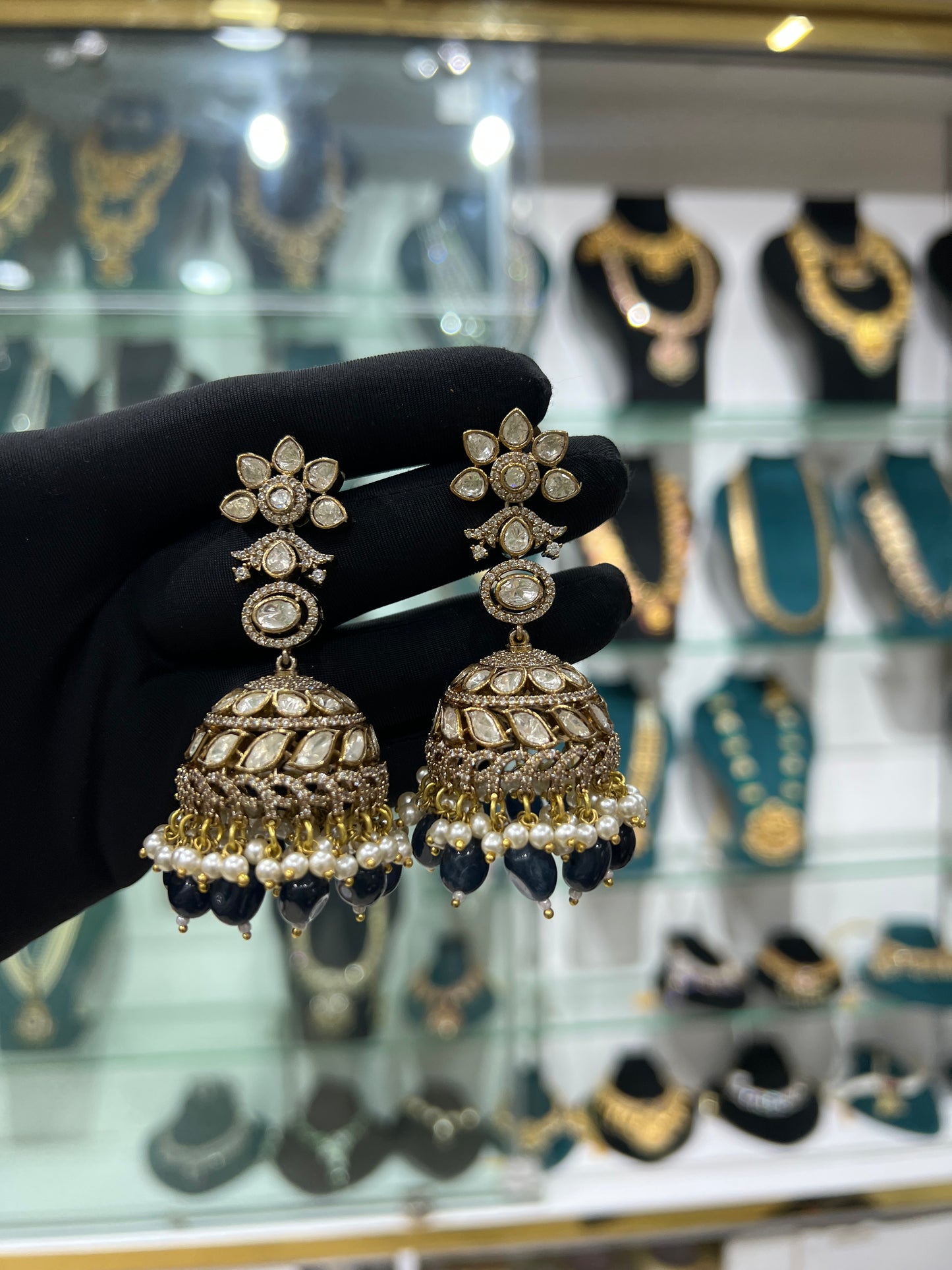 Mossonite earrings