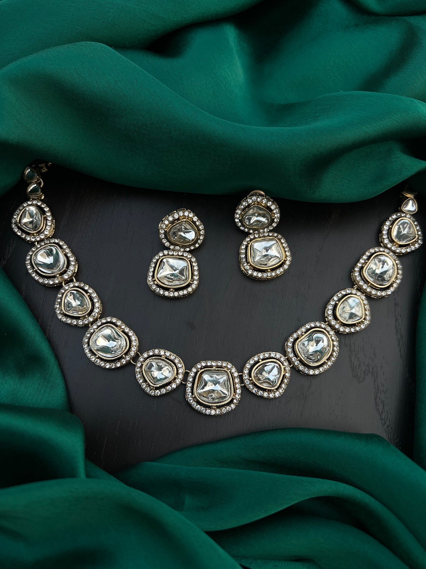 Mossonite necklace