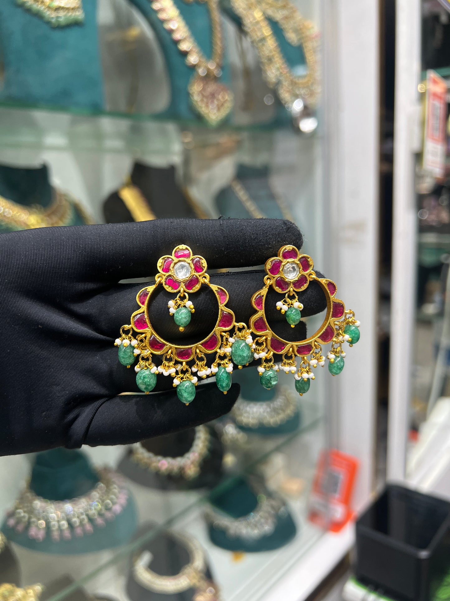 Kundan earrings