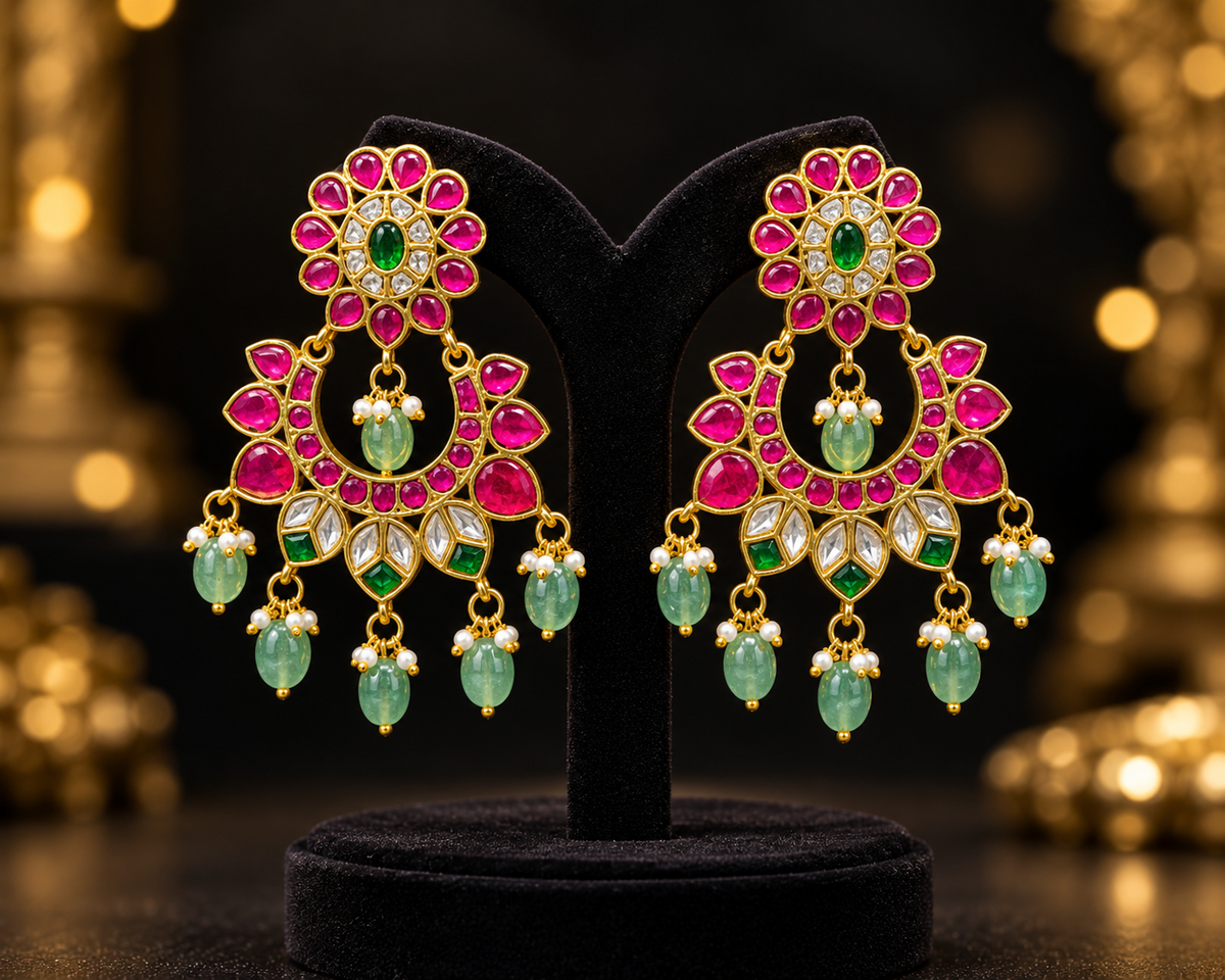 Kundan earring