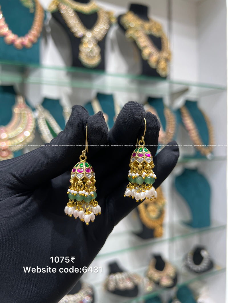 Kundan earring
