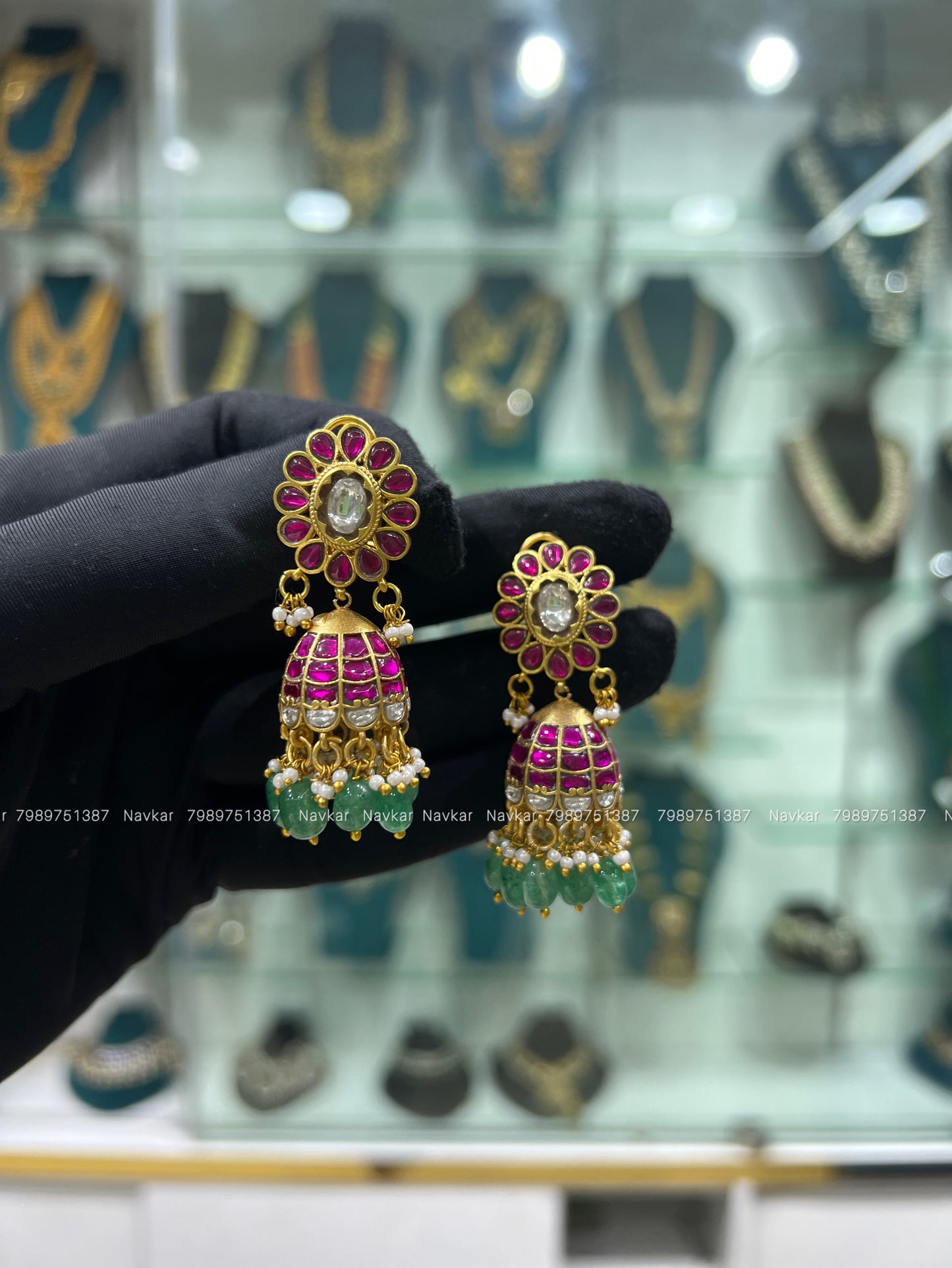 Kundan earrings