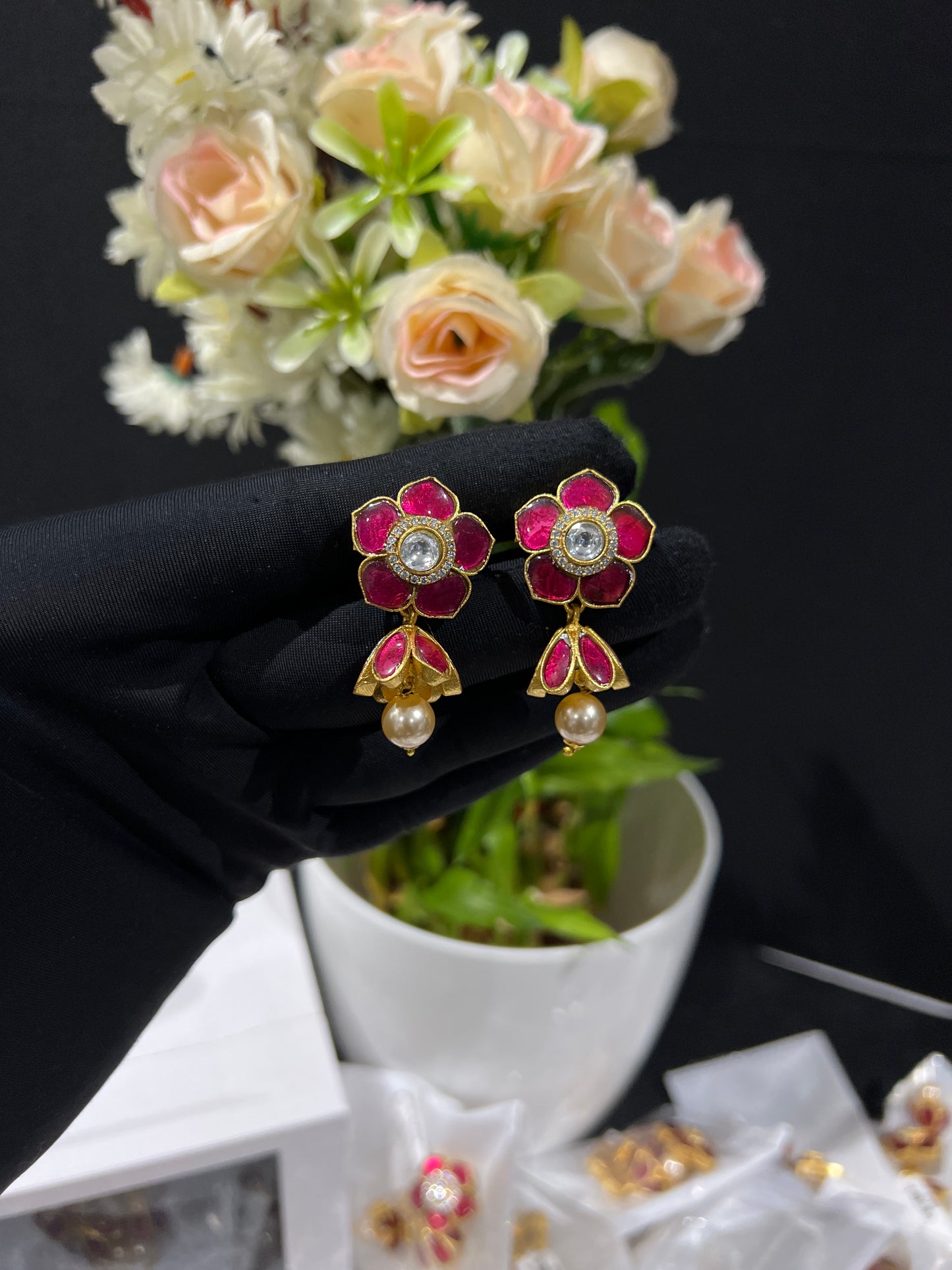 Kundan earrings