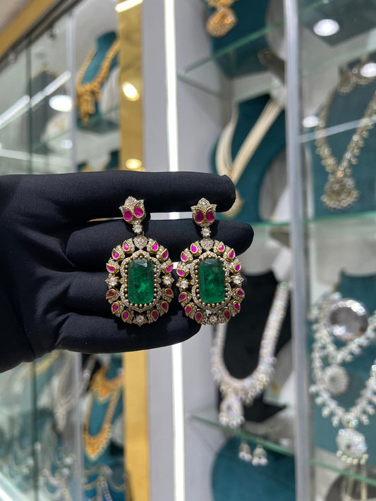 Mossonite earrings