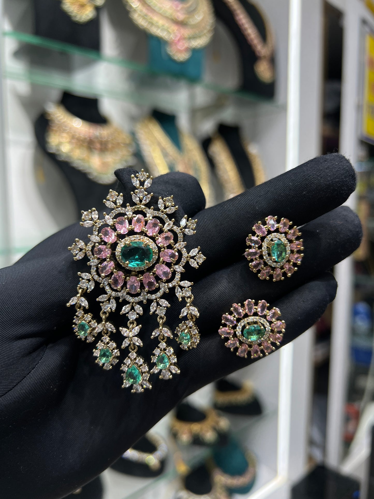 Glass Stoned Locket