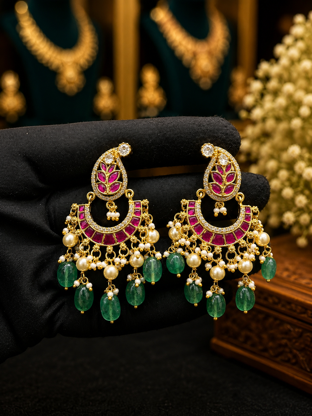 Kundan earring