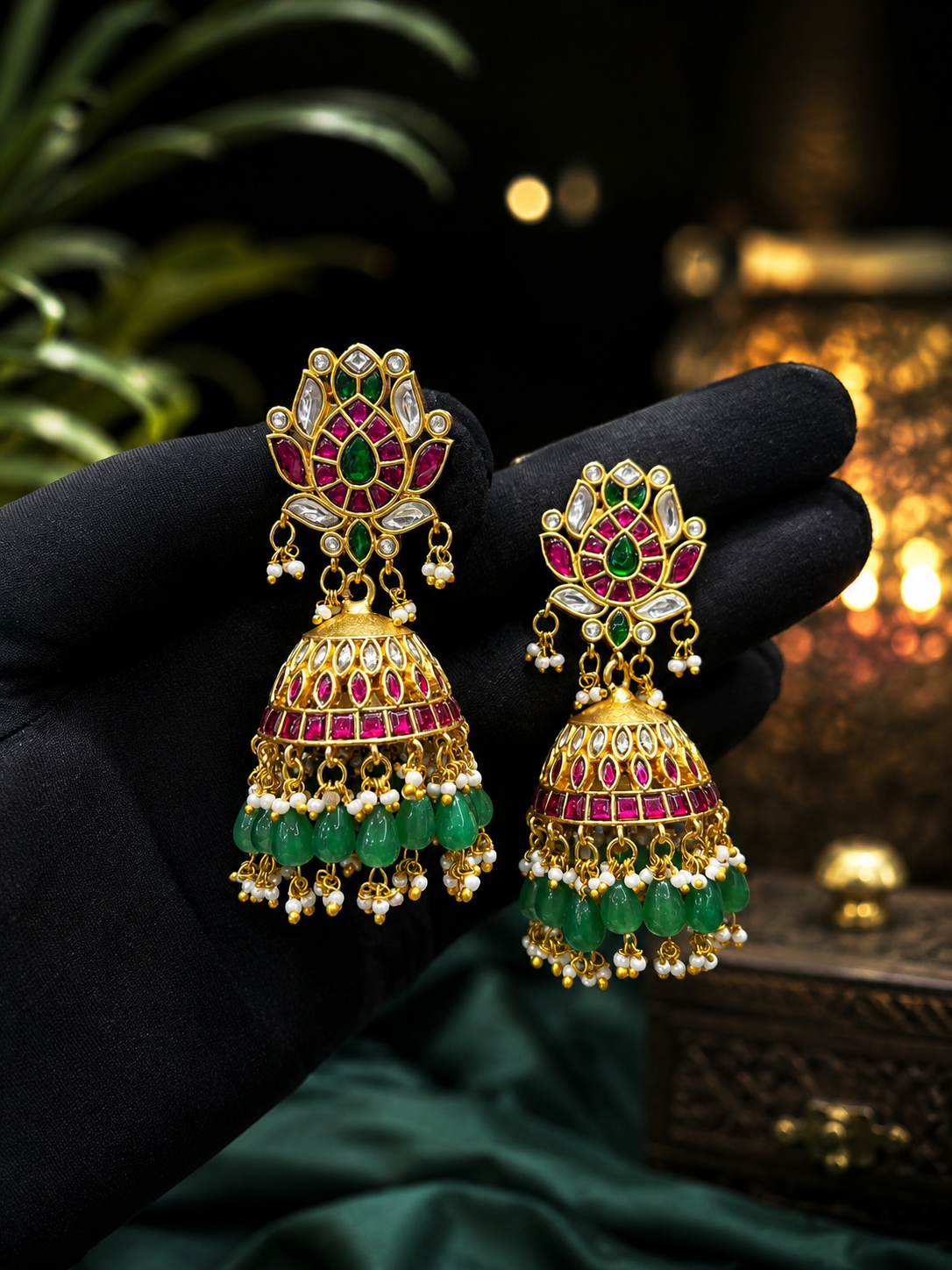 Kundan earrings