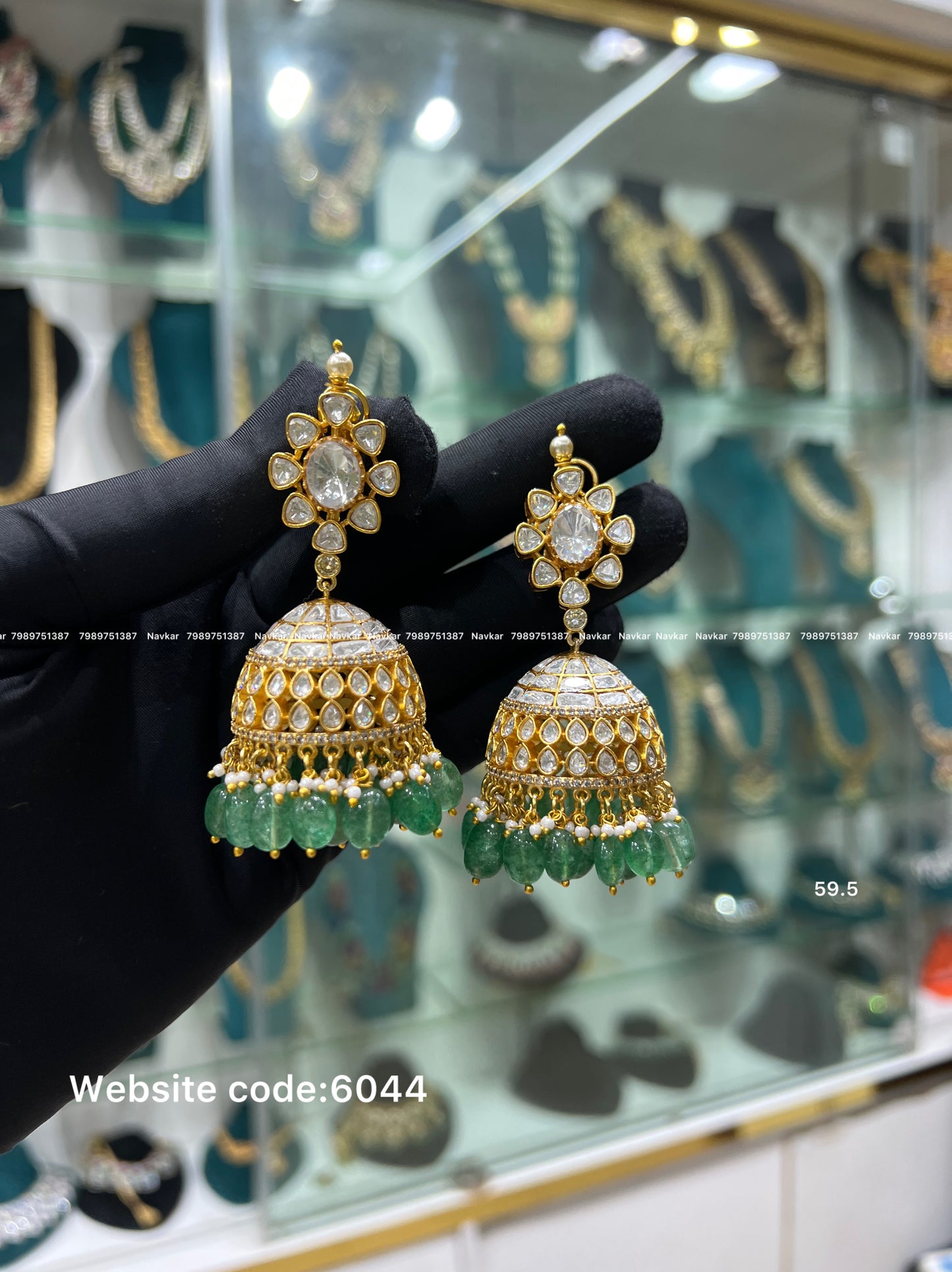 Mossnite earring