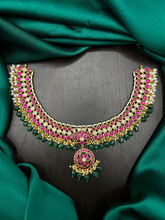 Kundan short necklace